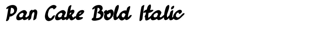 Pan Cake Bold Italic